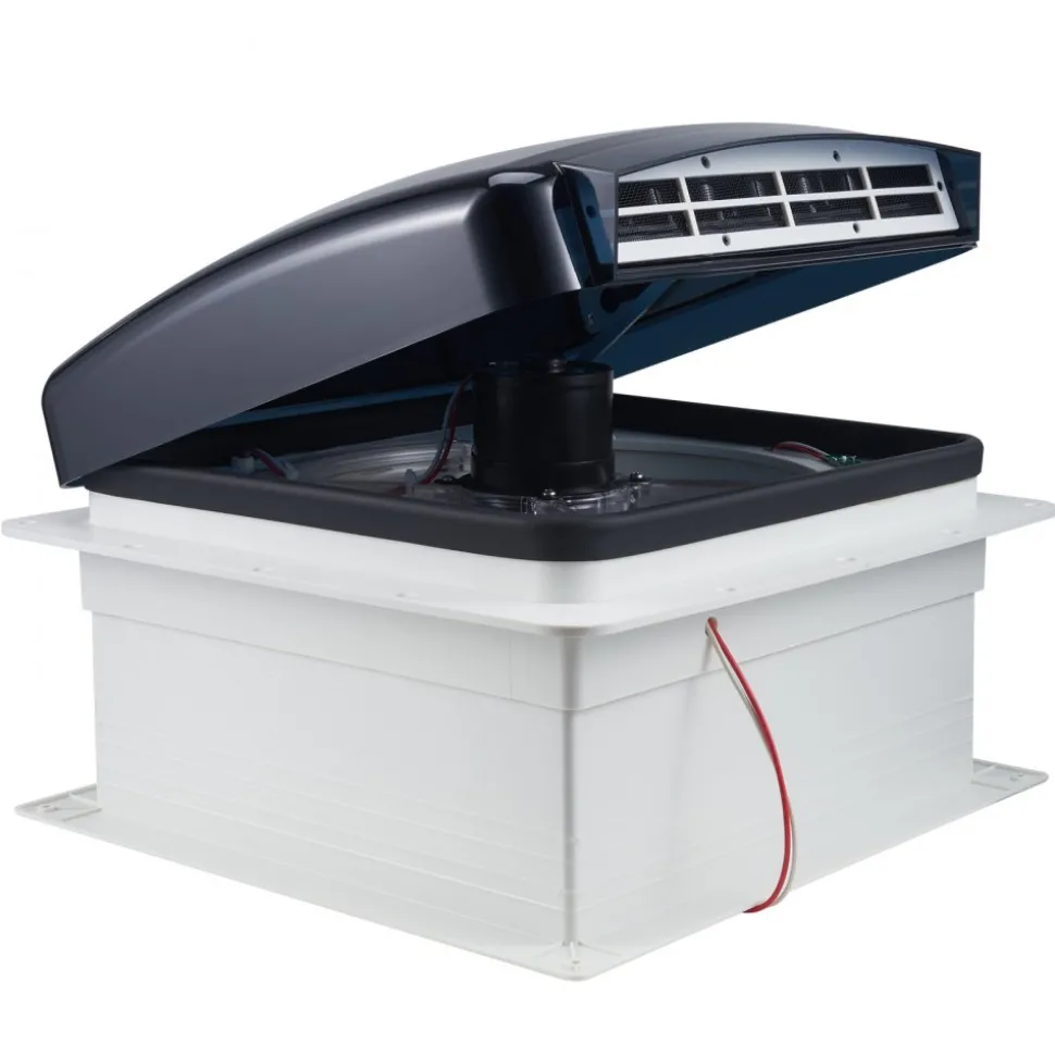 VEVOR RV Vent Fan, 14 inch RV Roof Vent Fan 12V, Powerful 10-Speed Reversible Fan with Remote Control, Built-in Rain Cover, Power Top Lid,12 inch Fan Blade,Fits 14 x14 inch Roof Openings