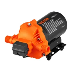 VEVOR RV Water Pressure Diaphragm Pump 3Chambers 110V 3.3GPM 45PSI Adjustable Presssure Fresh Water Pump, Self Priming Sprayer Pump for RV Camper Marine Boat Lawn