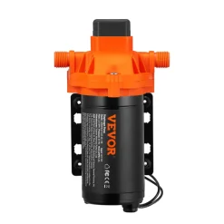 VEVOR RV Water Pressure Diaphragm Pump 3Chambers 110V 3.3GPM 45PSI Adjustable Presssure Fresh Water Pump, Self Priming Sprayer Pump for RV Camper Marine Boat Lawn