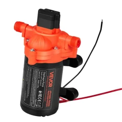 VEVOR RV Water Pump, 12V DC 4 GPM (15.1 L/min), 3-Chamber Self-Priming Diaphragm Water Pump with Automatic Pressure Switch, 40 PSI Max Pressure, On Demand for RV, Caravan, Marine, Yacht, Car Washing