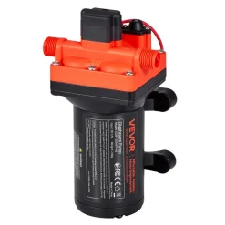 VEVOR RV Water Pump, 12V DC 5 GPM (18.9 L/min), 4-Chamber Self-Priming Diaphragm Water Pump with Automatic Pressure Switch, 70 PSI Max Pressure, On Demand for RV, Caravan, Marine, Yacht, Car Washing
