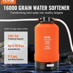 VEVOR RV Water Softener, 16,000 Grain Portable Water Softener, with 3/4