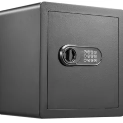 VEVOR Safe, 1.8 Cubic Feet Home Safe, Steel Security Safe with Digital Keypad and 2 Keys, Cabinet Safe with Fire-proof Bag, Protect Cash, Gold, Jewelry, Documents for Home, Hotel, 15.8x13x16.9 inches
