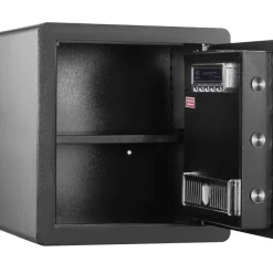 VEVOR Safe, 1.8 Cubic Feet Home Safe, Steel Security Safe with Digital Keypad and 2 Keys, Cabinet Safe with Fire-proof Bag, Protect Cash, Gold, Jewelry, Documents for Home, Hotel, 15.8x13x16.9 inches