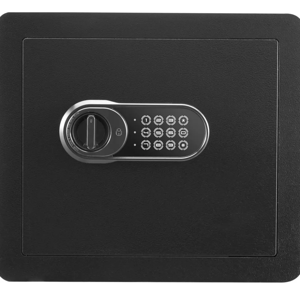 VEVOR Safe, 1.2 Cubic Feet Home Safe, Steel Security Safe with Digital Keypad and 2 Keys, Cabinet Safe with Fire-proof Bag, Protect Cash, Gold, Jewelry, Documents for Home, Hotel, 15.8x11.8x13.8 inche