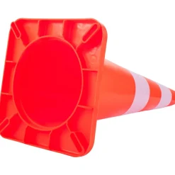 VEVOR Safety Cones, 28 in/73 cm Height, 12 PCS PVC Orange Traffic Cone with 2 Reflective Collars and Weighted Base, Used for Traffic Control, Driveway Road Parking and School Improvement