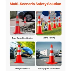 VEVOR Safety Cones, 10PCS 28