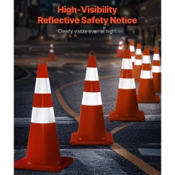VEVOR Safety Cones, 12 x 28
