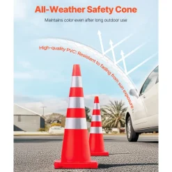 VEVOR Safety Cones, 6 x 36
