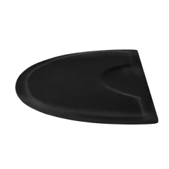 VEVOR Salon Mat for Hair Stylist, 3 x 5 FT Semi-circle Salon Chair Mat, 1/2-inch Thickened Anti Fatigue Barber Shop Floor Mat with Round Cut Out, Easy-to-Clean PVC Surface & Anti-Trip Beveled Edges