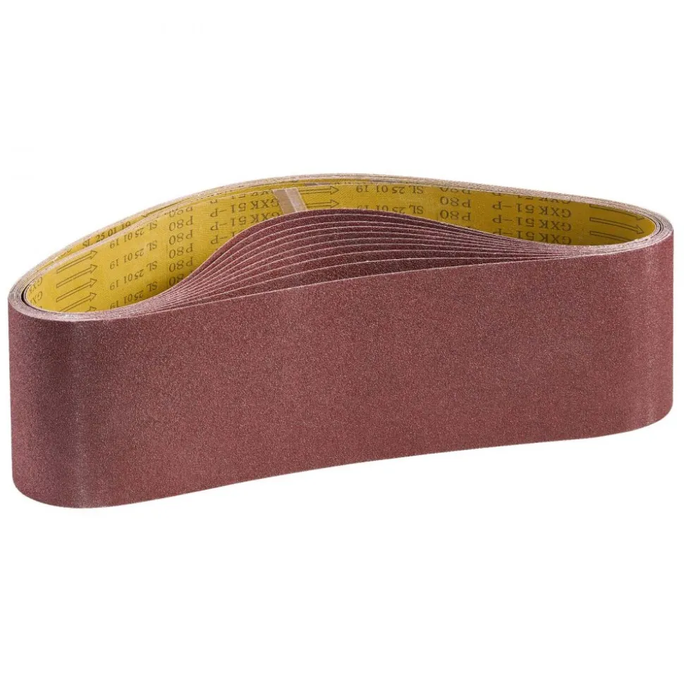 VEVOR Sanding Belts, 6 x 48-inch Belt Sander Sanding Belts, 10PCS 80 Grit Aluminum Oxide for Woodworking, Steel, Aluminum, Non-Ferrous Metals