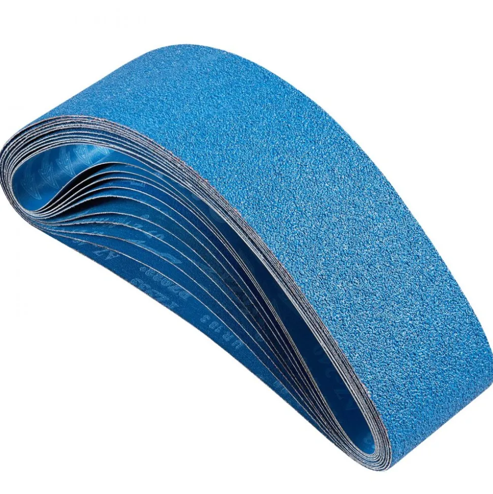VEVOR Sanding Belts, 4 x 36-inch Belt Sander Sanding Belts, 10PCS (2 of Each 40 60 80 120 240 Grits) Zirconia for Knife Sharpening, Metal Polishing, Stainless Steel, Nickel Alloy Finishing