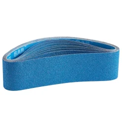 VEVOR Sanding Belts, 4 x 36-inch Belt Sander Sanding Belts, 10PCS (2 of Each 40 60 80 120 240 Grits) Zirconia for Knife Sharpening, Metal Polishing, Stainless Steel, Nickel Alloy Finishing