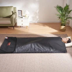 VEVOR Sauna Blanket for Detoxification, Portable Far Infrared Sauna for Home, PU Sauna Bag w/  Therapy Stones & Carbon Fiber Heating, 1-6 Level Adjustable Temp 95-185℉, 1-60 Minutes Timer, 75 x 35in