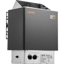 VEVOR Sauna Heater, 2KW AC 120V Electric Sauna Stove, Dry Steam Bath Saunas Stove with Pre-Drilled Bracket, Fit 52.9 to 88.2 CU.FT Saunas Rooms, Steam Bath Stoves for Home, Commercial, Leisure Venues