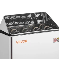 VEVOR Sauna Heater, 6KW 240V Electric Sauna Stove, Dry Steam Bath Saunas Stove with Pre-Drilled Bracket, Fit 176.5 to 317.8 CU.FT Saunas Rooms, Steam Bath Stoves for Home, Commercial, Leisure Venues