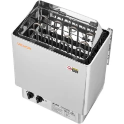VEVOR Sauna Heater, 6KW 240V Electric Sauna Stove, Dry Steam Bath Saunas Stove with Pre-Drilled Bracket, Fit 176.5 to 317.8 CU.FT Saunas Rooms, Steam Bath Stoves for Home, Commercial, Leisure Venues