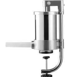 VEVOR Sausage Stuffer, 2.5LBS/1.5L Capacity, 304 Stainless Steel Vertical Sausage Stuffer, Sausage Filling Machine with 3 Stuffing Tubes, Suction Base and Manual Crank for Household or Commercial Use