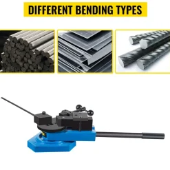 VEVOR SBG-40 Metal Scroll Bender High-Hardened Steel Scroll Bender Combination of Scroll Radius and Angle Bending Universal Metal Rod Bender For Steel Brass Cooper Aluminum