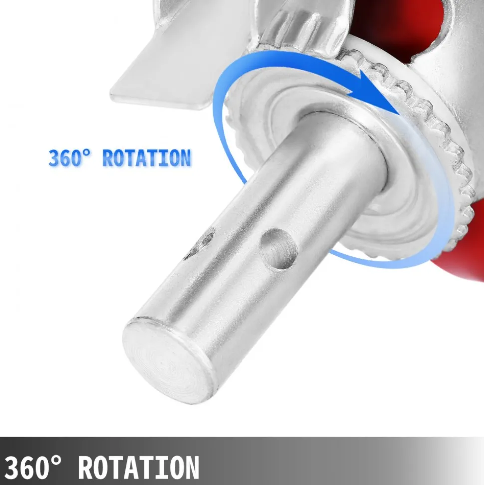 VEVOR Scaffolding Wheels Set, Heavy Duty 4-Pack 8" Scaffolding Casters, with 4400 Lbs Per Set and Locking Stem Casters with Brake, Polyurethane Replacement for Scaffold, Shelves, Workbench