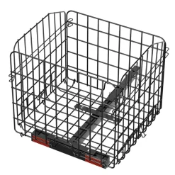 VEVOR Scooter Rear Basket, Folding Metal Wire Basket, Heavy Duty & Spacious Cargo Basket, Works with 1-inch Receiver, Compatible with Most Golden, Drive & Pride Mobility Scooter