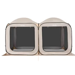 VEVOR Screen House Tent, 12 x 6 ft, 2 in 1 Pop Up Screen Tent, Portable Screened in Canopy with Carry Bag, Netting Sides, Ground Stakes, for Garden, Patio, Backyard, and Outdoor Activities, Beige