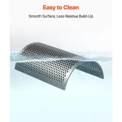 VEVOR Screen Mesh for Plastic Shredder, High-Quality Steel Durable Mesh, 0.315 in/8 mm High-Precision Aperture Screen, Compatible with Model 400 Plastic Grinder, Suitable for Small Particle Recycling