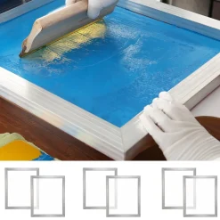 VEVOR Screen Printing Kit, 6 Pieces Aluminum Silk Screen Printing Frames, 20x24inch Silk Screen Printing Frame with 160 Count Mesh, High Tension Nylon Mesh and Sealing Tape for T-shirts DIY Printing
