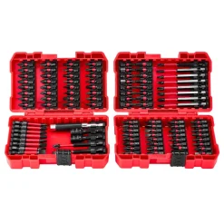 VEVOR Screwdriver Bit Set, 101-Piece, Magnetic Phillips, Pozidriv, Slotted, Square, Torx, Hex Bits, Hex Nut Sockets, Extension Rod with Storage Case, High-Strength S2 Alloy Steel, Blackened Finish