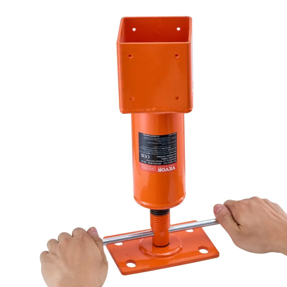 VEVOR Screw Jack Post, 4" x 4", 13.2"-18.7" Height Range, 24700 lbs Max Load Capacity, Adjustable Shore Jack, Temporary House Jack Pole for Home Leveling, Lifting Floor Crawlspace Basement Shore Beam