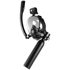VEVOR Scuba Tank, 0.5L Portable Scuba Diving Tank, Diving Oxygen Cylinder Supports 5-10 Minutes Underwater Breathing, 98.43 ft Diving Depth, Lung Tank Kit with Snorkel Mask for Underwater Exploration