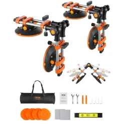 VEVOR Seamless Seam Setter, 2 Packs Granite Seam Setter with 6 in Vacuum Suction Cups, Seam Joiner for Seam Joining & Leveling, 90°-120° Adjustable, Countertop Installation Tool for Tile Marble Slab