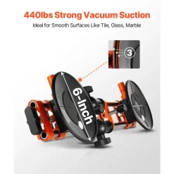 VEVOR Seamless Seam Setter, 2 Packs Granite Seam Setter with 6 in Vacuum Suction Cups, Seam Joiner for Seam Joining & Leveling, 90°-120° Adjustable, Countertop Installation Tool for Tile Marble Slab