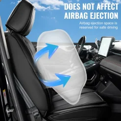 VEVOR Seat Covers, Universal Car Seat Covers Full Set Seats, Front and Rear Seat, 13pcs Faux Leather Seat Cover, Full Enclosed Design, Detachable Headrest and Airbag Compatible, for Most Car SUV Truck