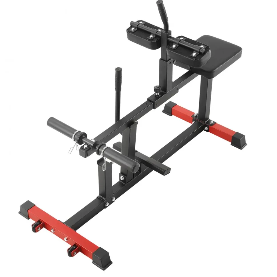 VEVOR Seated Calf Machine, 440 LBS Capacity Calf Raise Machine, Seated Calf Raise Leg Exercise Home Gym, Calf Workout Training Equipment, Lower Body Specialty Machine, Fit 1/2 inch Weight Plates