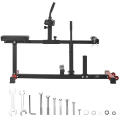 VEVOR Seated Calf Machine, 440 LBS Capacity Calf Raise Machine, Seated Calf Raise Leg Exercise Home Gym, Calf Workout Training Equipment, Lower Body Specialty Machine, Fit 1/2 inch Weight Plates