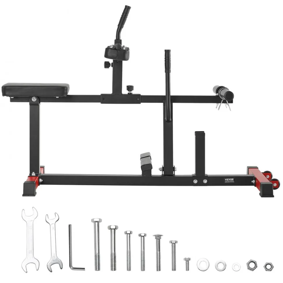 VEVOR Seated Calf Machine, 440 LBS Capacity Calf Raise Machine, Seated Calf Raise Leg Exercise Home Gym, Calf Workout Training Equipment, Lower Body Specialty Machine, Fit 1/2 inch Weight Plates