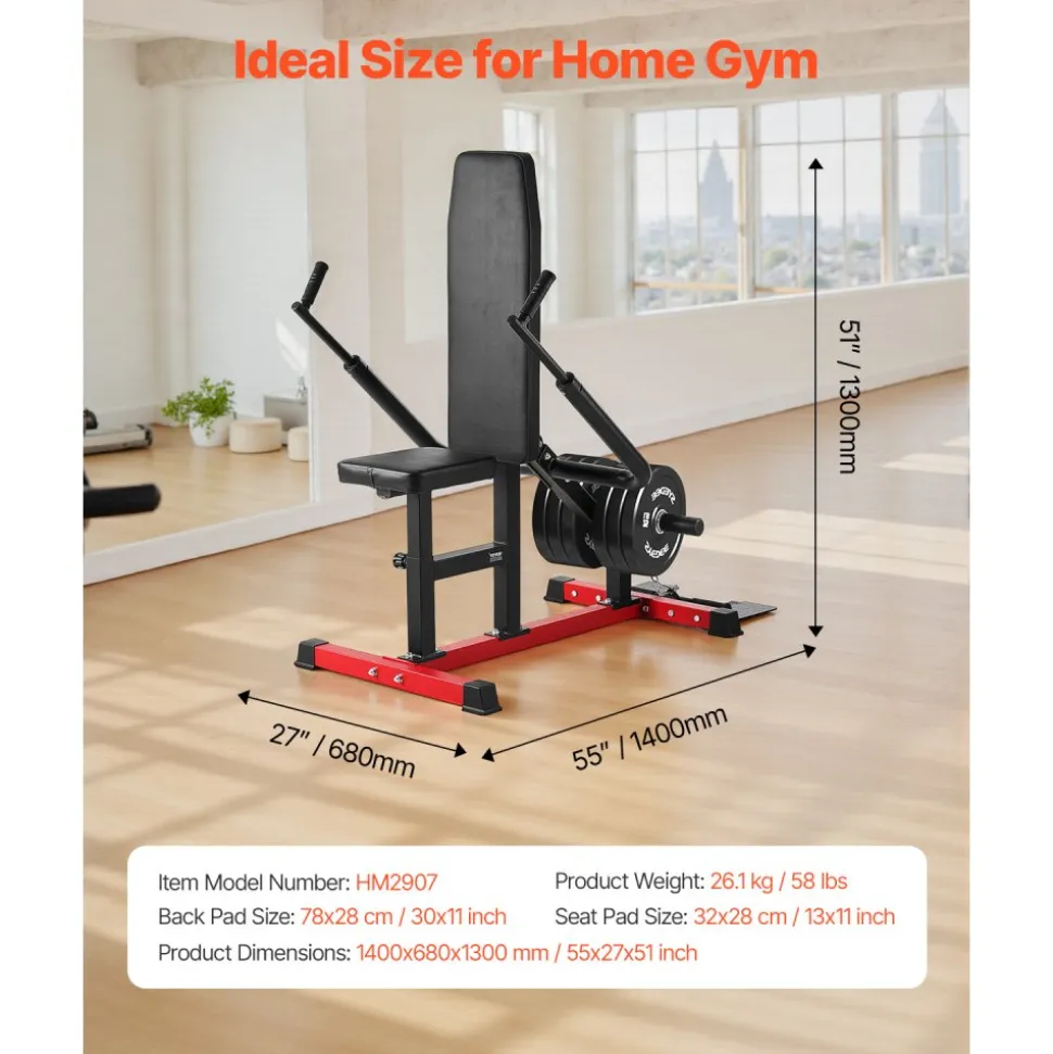 VEVOR Seated Dip Machine, Tricep Bicep Press Down Machine with Cable Bar, Adjustable Seat, and Backrest, Exercise Equipment for Chest Training, Upper Body Push Fitness Workout, Hold up to 450LBS