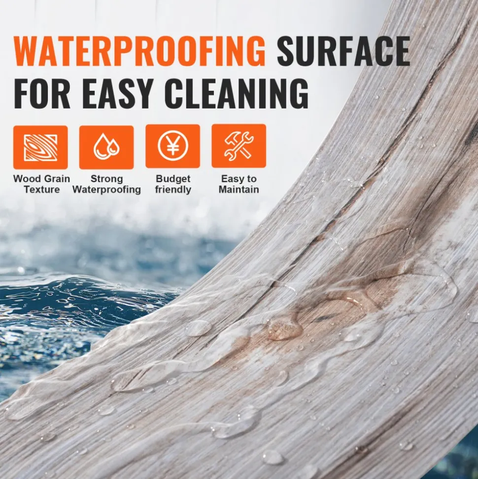 VEVOR Self Adhesive Vinyl Floor Tiles 12 x 12 inch, 50 Tiles 1.5mm Thick Peel & Stick, Black Marble Texture DIY Flooring for Kitchen, Dining Room, Bedrooms & Bathrooms, Easy for Home Decor