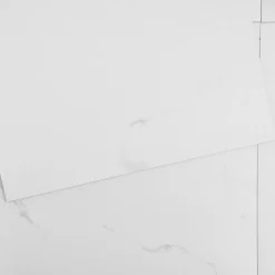 VEVOR Self Adhesive Vinyl Floor Tiles 12 x 12 inch, 50 Tiles 1.5mm Thick Peel & Stick, White Marble Texture DIY Flooring for Kitchen, Dining Room, Bedrooms & Bathrooms, Easy for Home Decor
