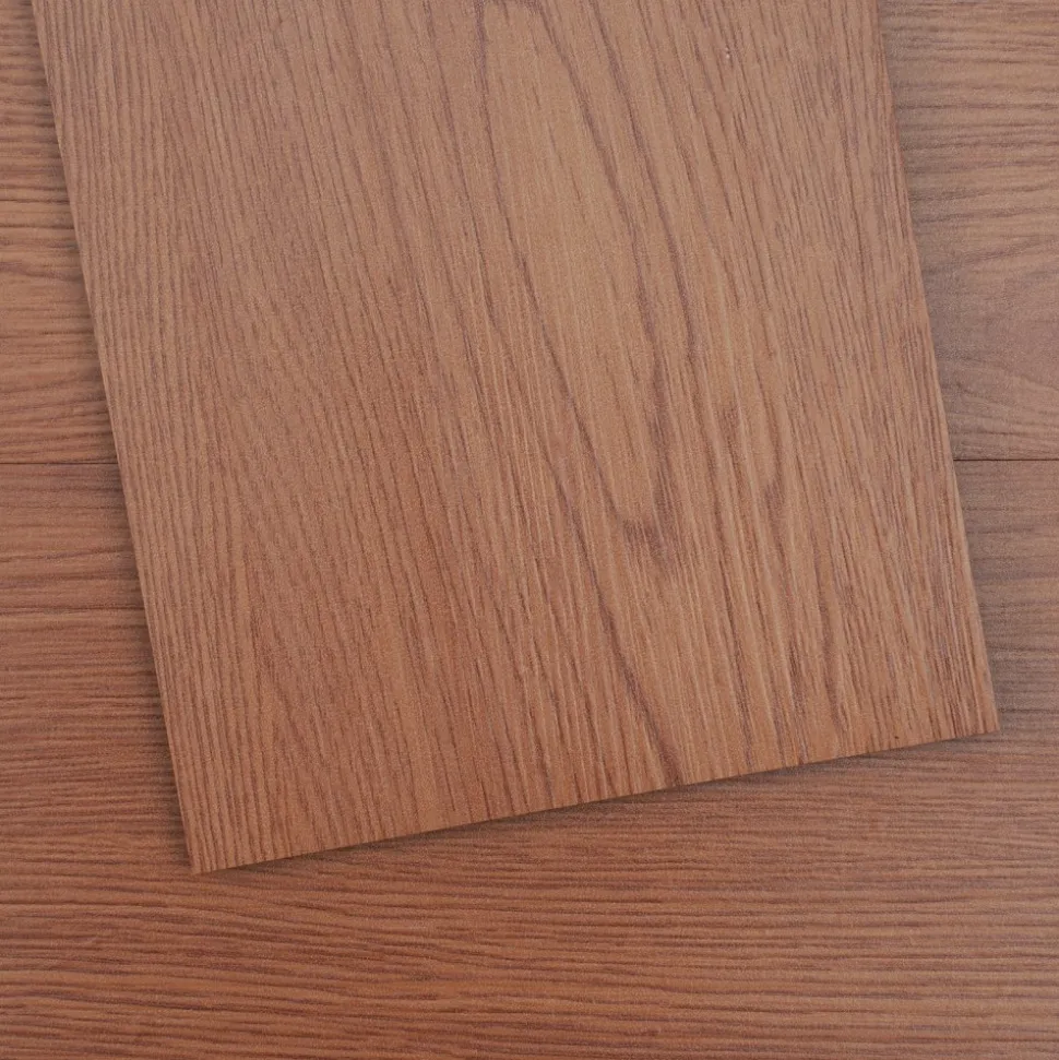 VEVOR Self Adhesive Vinyl Floor Tiles 390 x 23.6 inch, 1.5mm Thick Peel & Stick, Light Gray Wood Grain DIY Flooring for Kitchen, Dining Room, Bedrooms & Bathrooms, Easy for Home Decor