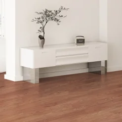 VEVOR Self Adhesive Vinyl Floor Tiles 390 x 23.6 inch, 1.5mm Thick Peel & Stick, Light Gray Wood Grain DIY Flooring for Kitchen, Dining Room, Bedrooms & Bathrooms, Easy for Home Decor