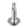 VEVOR #8 Self Drilling Wood Screws, 3/4 Inch Long 350 PCS Truss Head Wood Screws, Phillips Drive Quick Metal Self Tapping Screw, Stainless Steel and Full Thread, Screwdriver Bit Included, Silver