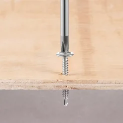 VEVOR #8 Self Drilling Wood Screws, 3/4 Inch Long 350 PCS Truss Head Wood Screws, Phillips Drive Quick Metal Self Tapping Screw, Stainless Steel and Full Thread, Screwdriver Bit Included, Silver