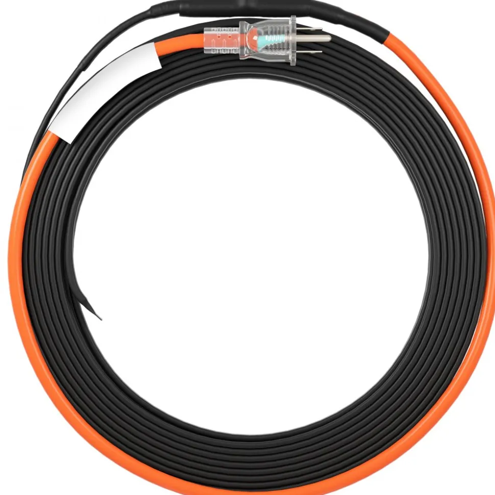 VEVOR Self-Regulating Pipe Heating Cable, 100-feet 5W/ft Heat Tape for Pipes Freeze Protection, Protects PVC Hose, Metal and Plastic Pipe from Freezing, 120V