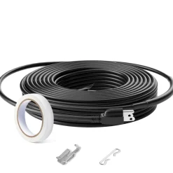 VEVOR Self-Regulating Pipe Heating Cable, 30FT 5W/FT Heat Tape for Pipes, Roof Snow Melting De-icing, Gutter and Pipe Freeze Protection