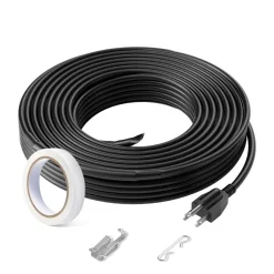 VEVOR Self-Regulating Pipe Heating Cable, 30FT 5W/FT Heat Tape for Pipes, Roof Snow Melting De-icing, Gutter and Pipe Freeze Protection