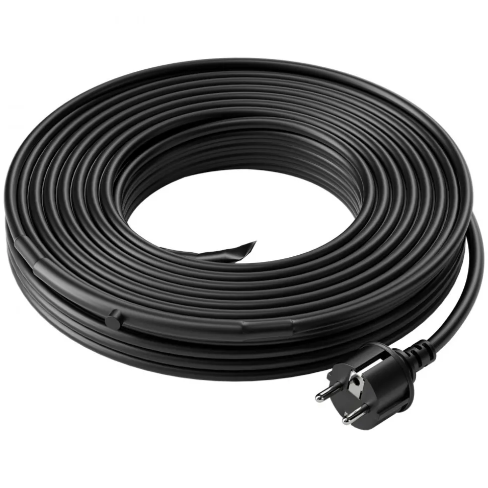 VEVOR Self-Regulating Pipe Heating Cable, 24FT 5W/FT Heat Tape for Pipes, Roof Snow Melting De-icing, Gutter and Pipe Freeze Protection