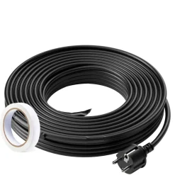 VEVOR Self-Regulating Pipe Heating Cable, 24FT 5W/FT Heat Tape for Pipes, Roof Snow Melting De-icing, Gutter and Pipe Freeze Protection