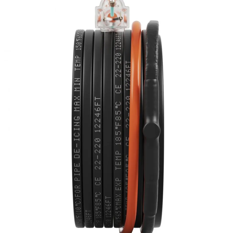 VEVOR Self-Regulating Pipe Heating Cable, 120-feet 5W/ft Heat Tape for Pipes Freeze Protection, Protects PVC Hose, Metal and Plastic Pipe from Freezing, 120V